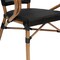 Flash Furniture Marseille French Bistro Stacking Chair w/Arms, Black Textilene and Bamboo Print Aluminum Frame, 2PK 2-SDA-ADS642108-BK-NAT-GG - alternate 5